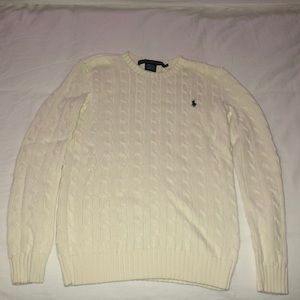 Ralph Lauren cream cable knit sweater